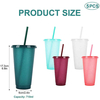 Clear to Colorful 24oz 700ml Pp Cold Color Changing Reusable Plastic Cups Magic Tumblers Plastic Coffee Mug