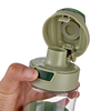 32Oz Wide Mouth Leakproof Durable Non-Toxic Blanks Flip Top Water Bottle Plastic Motivational 1 Liter Water Bottle