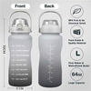 Botella Para Gimnasio Tres En Uno Transparent Water Bottles With Custom Logo Time Marking Water Bottle