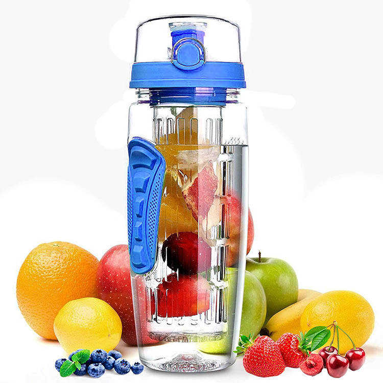 Botella Para Agua Plasticas Portable Personalised Fruit Infuser Water Bottles With Custom Logo