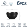 R-PET 28 oz Large Soup Bowls for Kitchen 6 Inch Bowls Microwave and Dishwasher Safe Deep Serving Bowl Set