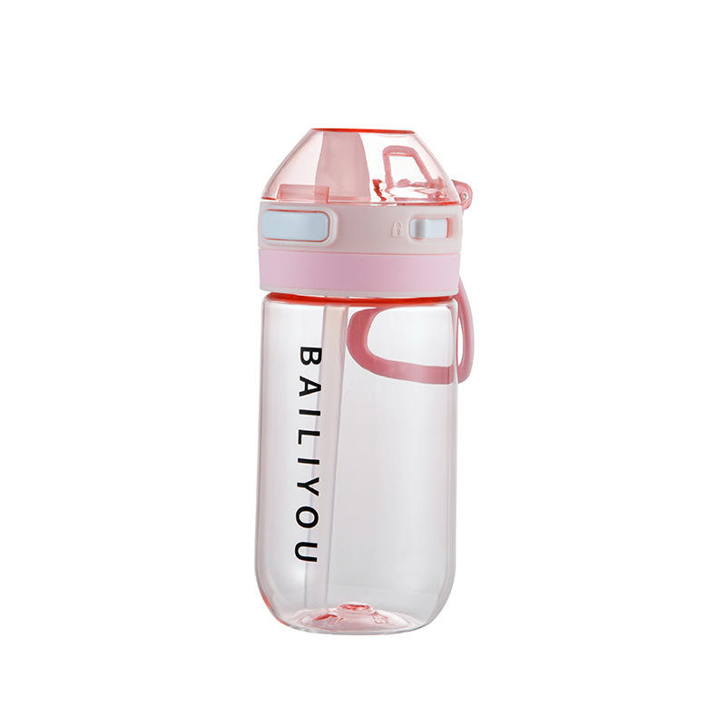 Custom Tritan Drink Water Bottles Customized Plastic Bottle Fashion Design Manufacture with Bounce Straw Lid