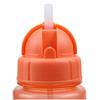 High Quality 600Ml Slim Colorful Clear Straw Kid Bpa Free Plastic Water Drink Bottle With Lid