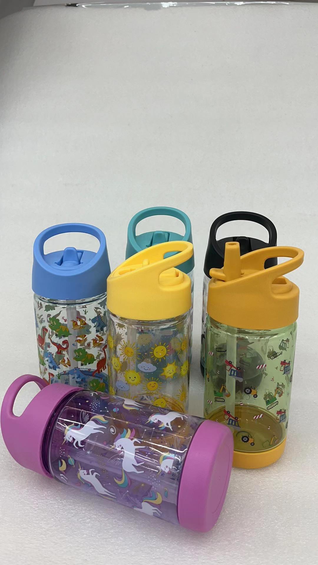 400ML TRITAN Bpa Free Direct Kids Leak Proof Drinking Water Bottle With Straw