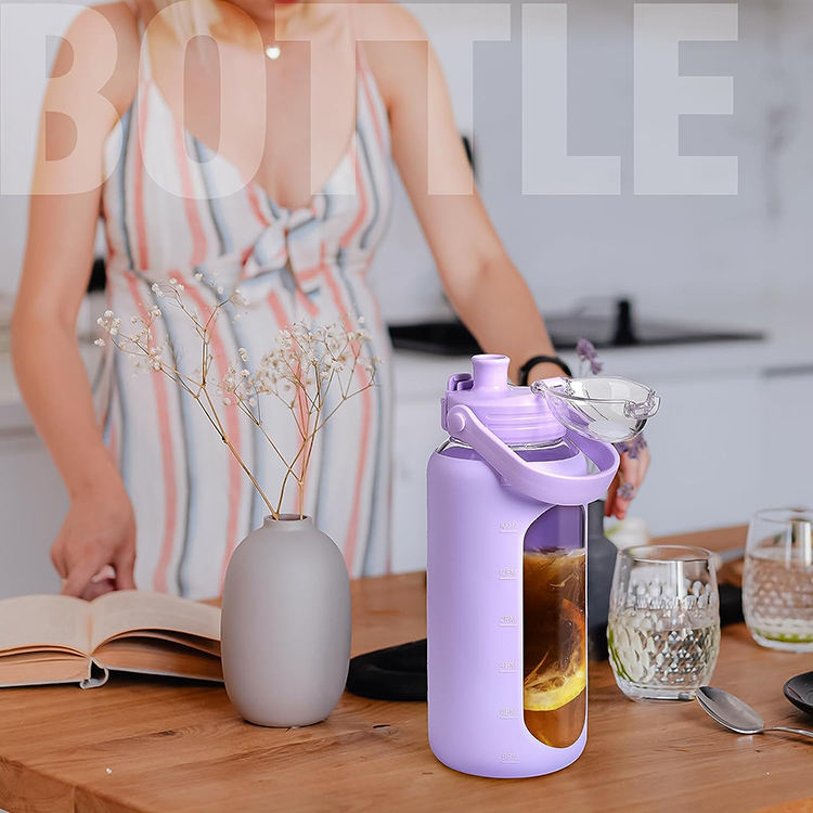 Botella Deporte Customizable Wholesale Portable Sport Water Bottle With Straw for Sports and Travel