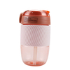 Environmentally Friendly Plastic Water Bottle Fresh Juice Beverage Bottle Milk Coffee Tea Double Drinking Bottle