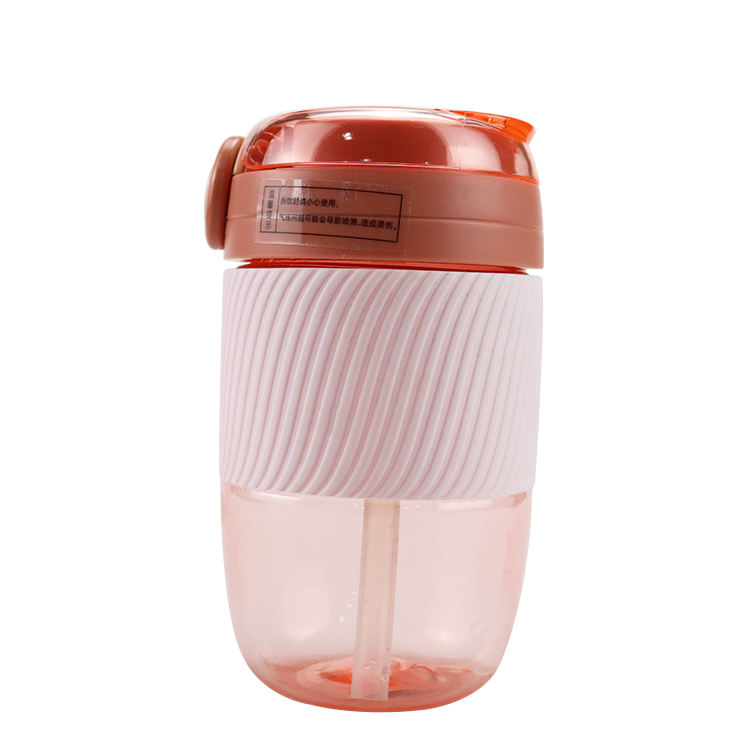 Environmentally Friendly Plastic Water Bottle Fresh Juice Beverage Bottle Milk Coffee Tea Double Drinking Bottle