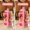 Custom logo Top Seller 900ml BPA Free Tritan Two Ways to Drink Plastic Water Bottles with Straw and Drink Straight