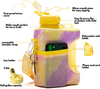 2.2L Half Gallon Water Bottle with Storage Sleeve Large Sippy Cup with Handle