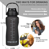 Botella Agua Tritan Garrafa De Agua 2L Gallon Portable Large Capacity Motivational Bottle Black Water Bottles