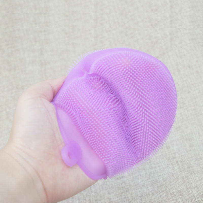 Silicone Household Cleaning Tools Useful Double-faced Cleaning Brush Soft Exfoliating Baby Skin Clean Gloves