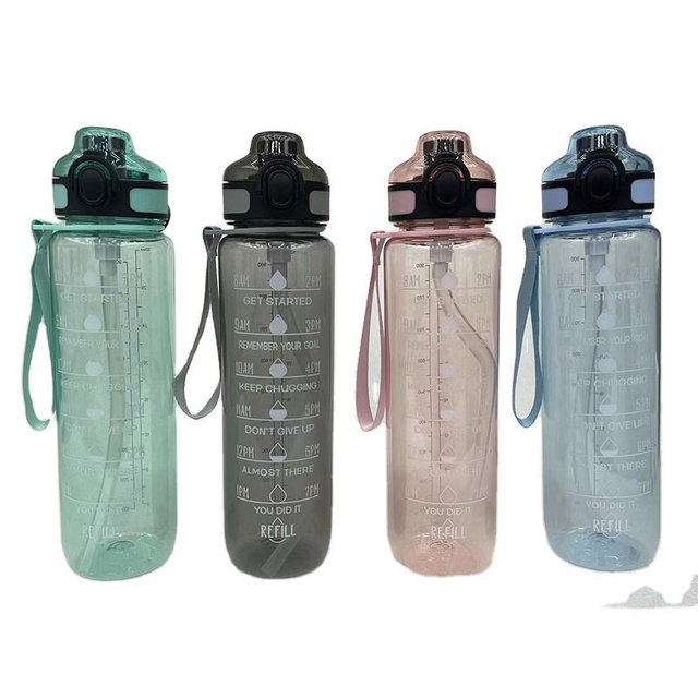 Wholesale 32oz 32 oz 1000ml Gym Drinking Clear BPA Free Tritan Plastic Wide Mouth Water Bottle With Lid Custom Logo