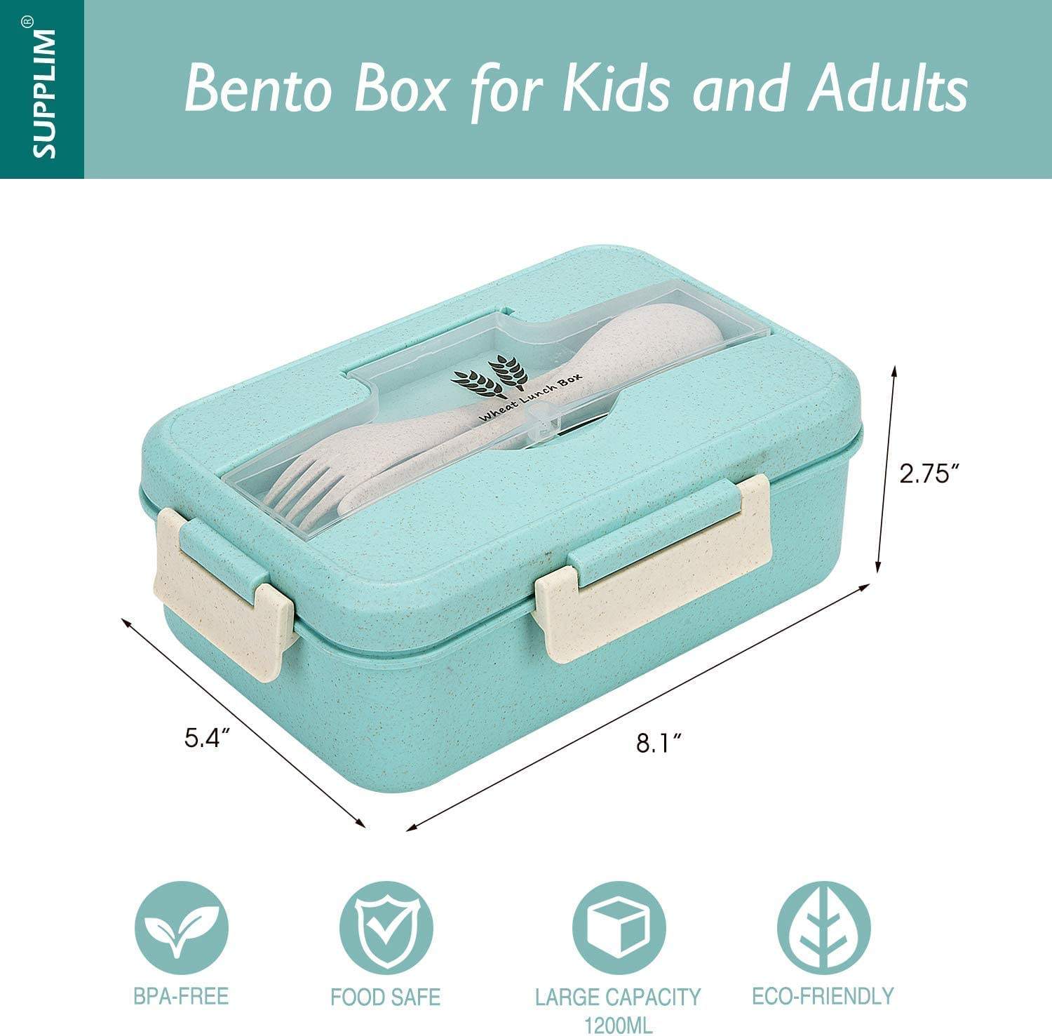 Bento Lunch Box for Kids Lunch Containers for Adults Leak Proof Food Containers Fresh-keeping Box Bpa Free Food Grade