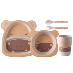 New Bamboo Fiber Children Dinnerware Hot Selling Kids Dinner Set