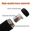 2024 New Tea Cup Black Colour with Filter Tea Cup Fruit Cup with Handle Rope Easy to Carry 500ML Stainless Steel Bottle