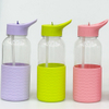 Large Capacity Fitness PETG Sports Water Bottle 1L Water Bottle with Straw Plastic Water Bottle