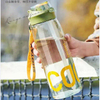 1L 1000Ml Customizable Reusable Leak-Proof Portable Outdoor Plastic Gym Sports Water Bottle With Straw Handle Rope