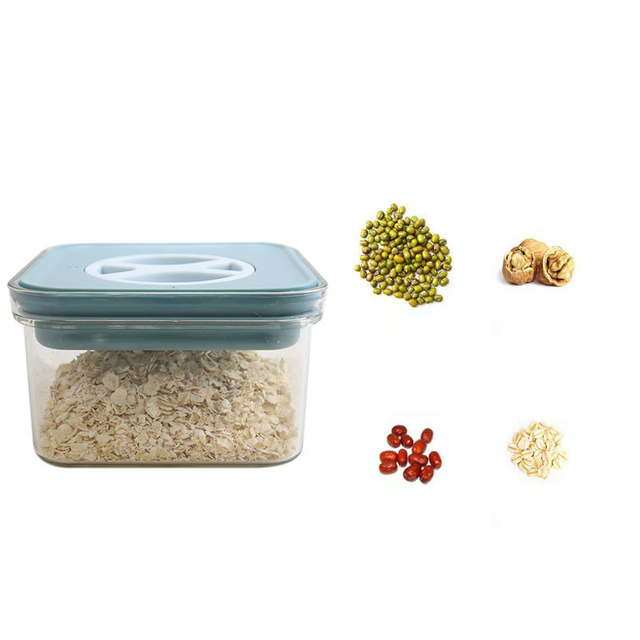 Wholesale Square Clear Air Tight Plastic Food Storage Container With Sealing Lids