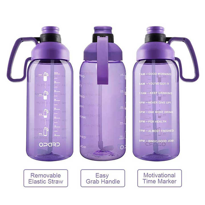 Botellas De Agua Personalizada 2L Water Sport Bottle With Motivational Time Markers Bottles
