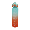 Sport Water Bottle Set 3 Pcs Straw 700ml 1000ml 1.5 Litres Motivational Workout Water Bottle With Time Marker