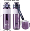 Minimum Wholesale Eco-Friendly New Tritan Plastics Waterbottle Factory Sports 1L Motivational Water Bottle