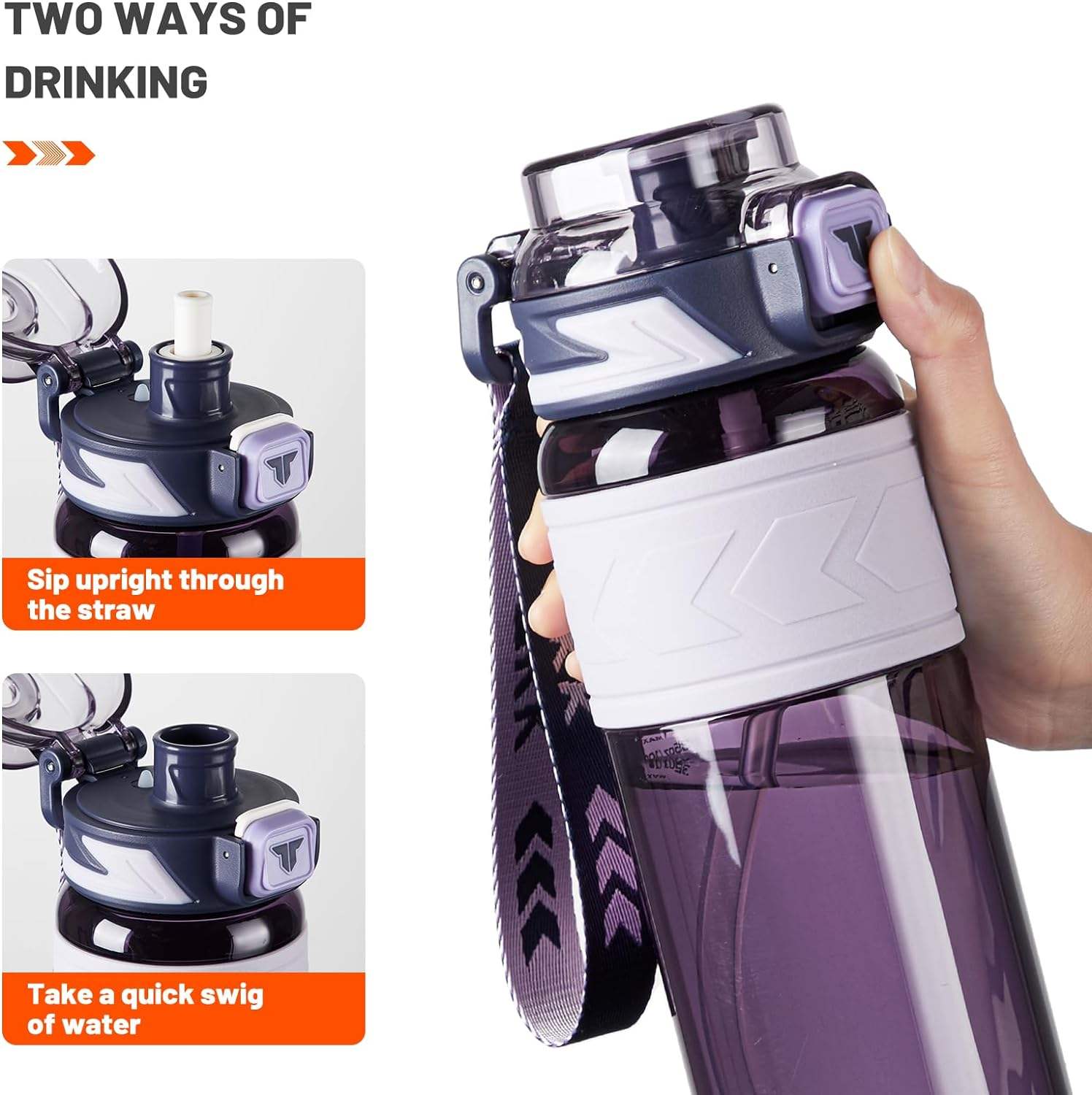 Minimum Wholesale Eco-Friendly New Tritan Plastics Waterbottle Factory Sports 1L Motivational Water Bottle