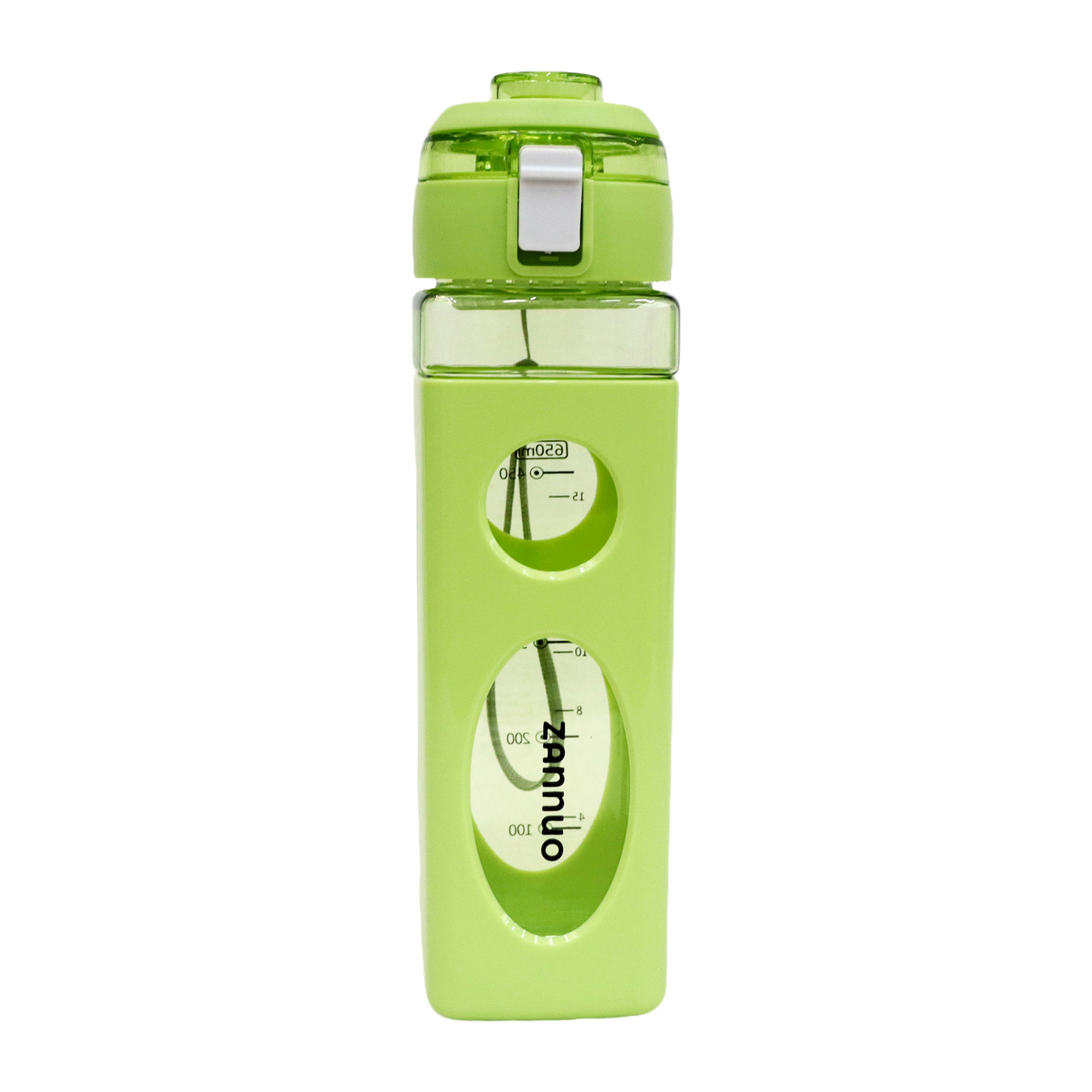 Square Shape 650ml Leakproof Drinking Cup Bpa Free Gym Fitness Travel Plastic Sport Bottle Easy Drinking Water Pc Material