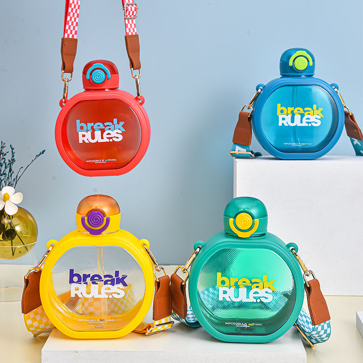 Good Price Kids Bpa Free Customize clear Transparent 750 ml Glitz Big Belly Tritan Water Bottle with Cartoon Sticker