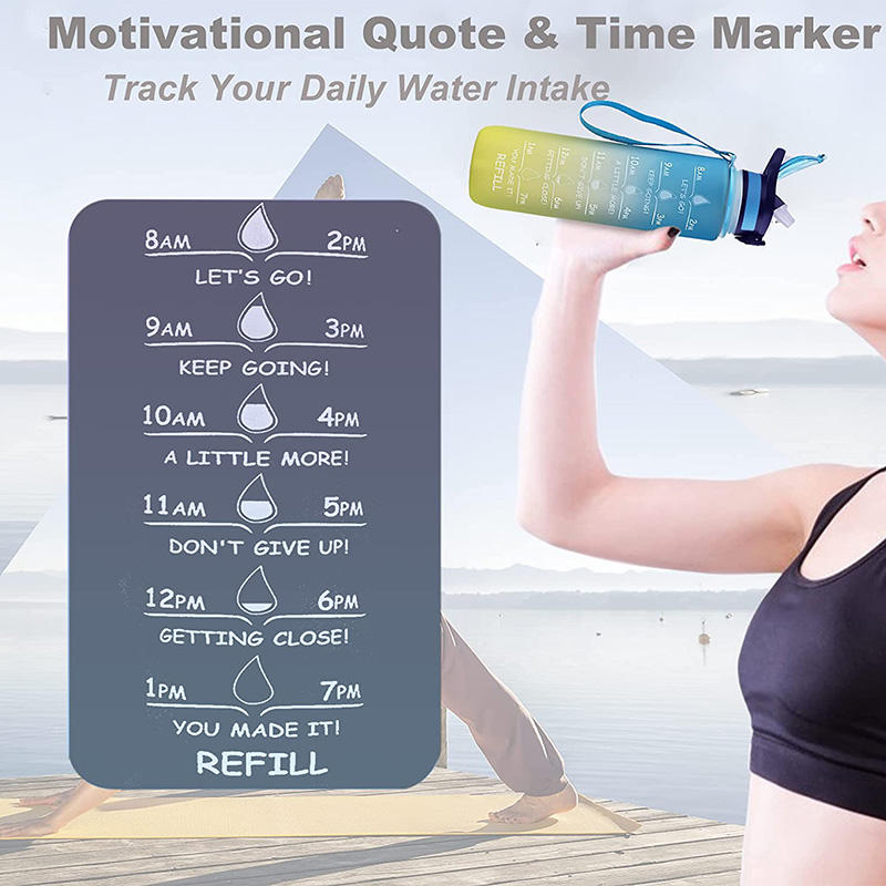Customized 600ml 20 OZ 1000ml 34oz 1L 2019 Hot Product Tritan Sport BPA Free Plastic Frosted Water Bottle