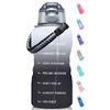 64OZ 1 Gallon 128 OZ Straw Motivational Time Marker Reminder Sports Water Bottle for Camping Workouts Outdoor Activity
