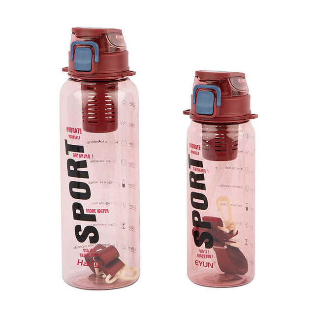 1500ML Transparent Bottle TRITAN/PC/PETG Material with Rope Gym Bottle