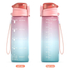 1L Fitness Tritan Sk Bpa Free Plastic Protein Custom logo Motivational Water Bottle for Sport