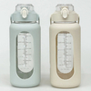 Hot Sale 2L Water Bottle with Straw and Handle Leakproof Motivational Time Marker Water Bottle with Silicone Sleeve