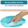Perfect Baby Led Weaning Utensils Set Silicone Bibs Suction Divided Plate Spoons 3 PCS Silicone Baby Feeding Set