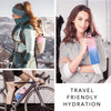 1L 32 OzCustom Plastic Straw Gym Sports BPA Free Tritan Motivational Water Bottle With Time Marker