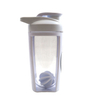 New Style Custom 600ml Plastic Sport Water Bottle clear Gym Protein Shaker Bottle With Stirring Ball