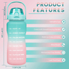 Motivational Mini Bpa Free Workout Wide Mouth Large Half Gallon 64oz Motivational Water Bottle