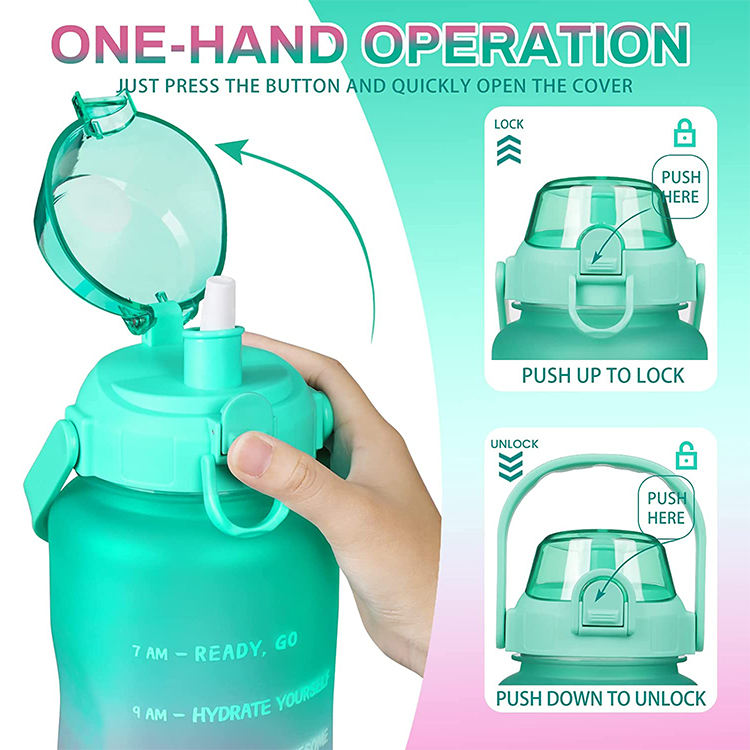 64 OZ/2L Water Bottle Factory Wholesale SBR Diving Outdoor Cup Cover Portable Strap Protective Sleeve With Strap