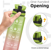 1 Liter BPA-Free Drinking Kangen Water Bottle with Plastic Straw