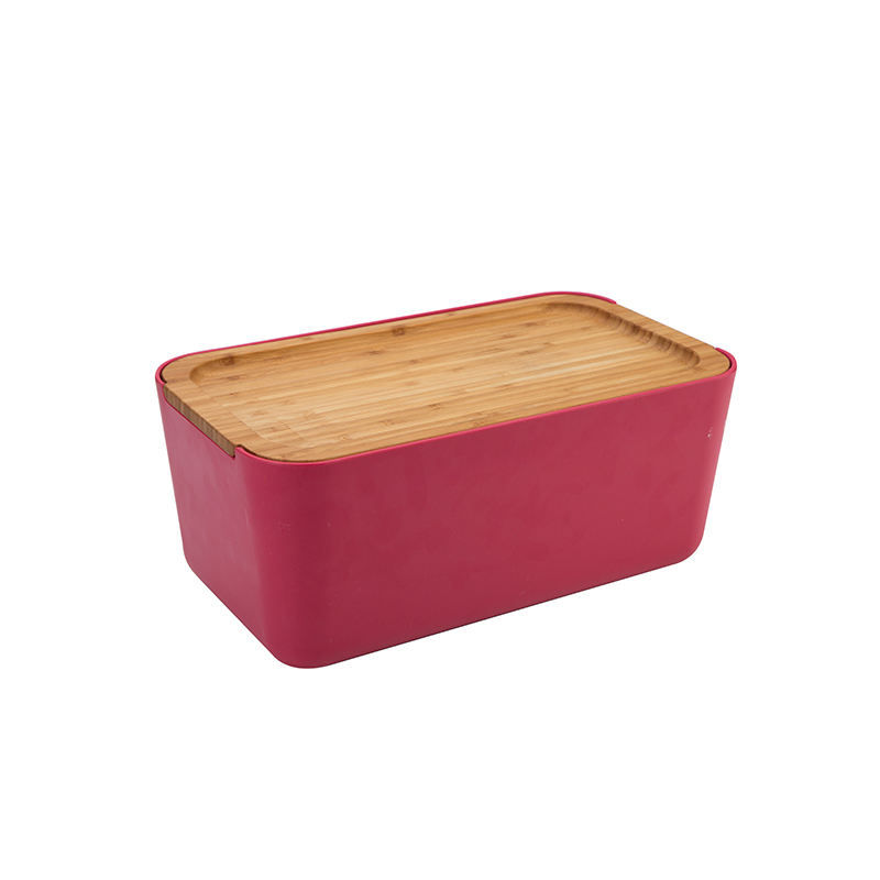 Biodegradable Bamboo Fiber Bread Box with Bamboo Lid Bread Box Large