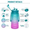1 Gallon Water Bottle With Time Marker Motivational One Gallon Water Bottle With Straw