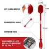 Deep Cleaning Silicone Cleaning Brushes Long Handle Glass Water Cup Bottle Brush Bacteria Remover with Removable Head