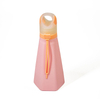 500Ml Outdoor Sport Colorful Kawaii Cute Silicone Portable Foldable Water Bottle With Strap Handle