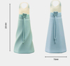 500Ml Outdoor Sport Colorful Kawaii Cute Silicone Portable Foldable Water Bottle With Strap Handle