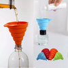 Mini Foldable Kitchen Gadgets Silicone Retractable Mouth Funnels Liquid Oil Water Wine Funnel Filling Tool