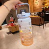 Bouteille Deau Motivante Trio Botella Motivacional De Agua Bottles 2000Ml 64Oz Motivational Tracker Water Bottle