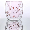 Creative Kitchen Accessories Cute Double Wall Glass Cup Cat Paw Glass Mug