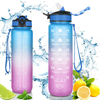 32oz 1L Tritan PCTG BPA Free Gym Gallon Custom Sport Motivational Plastic Bottle