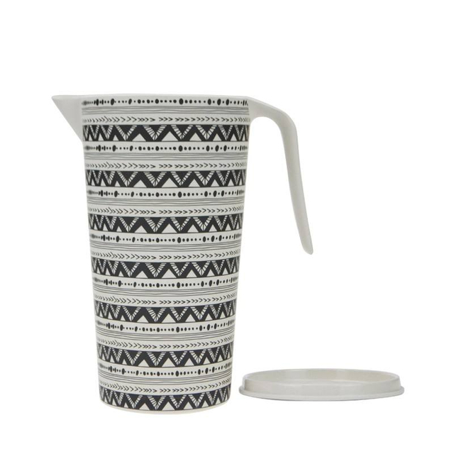 2024 Fashion Plastic Bamboo Fiber Water Drinking Jug With Side Handle