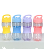 400ml Minimalist Custom Wholesale Student School Sports Running Candy Colored Plastic Drinking Sippy Bottle With Handle